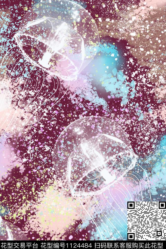 抽象大牌风迷彩侵蚀传统印花华亿平台下载（图片编号: 1124484） - 瓦栏（Walan）