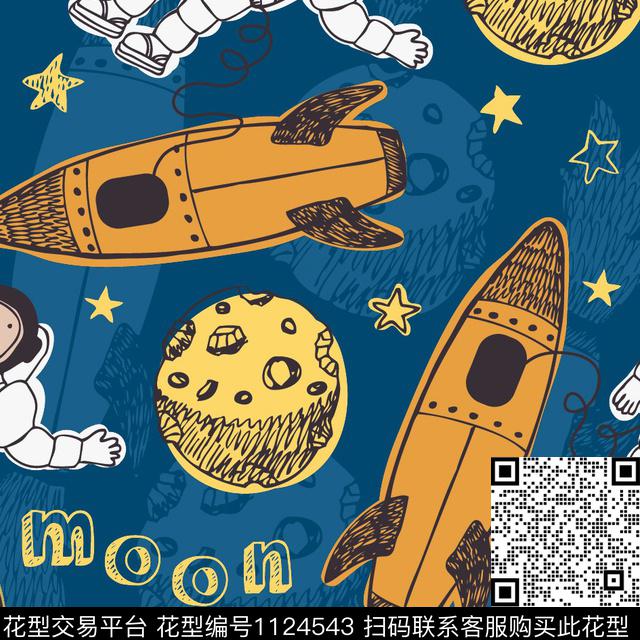 墙纸童装卡通数码印花华亿平台下载（图片编号: 1124543） - 瓦栏（Walan）