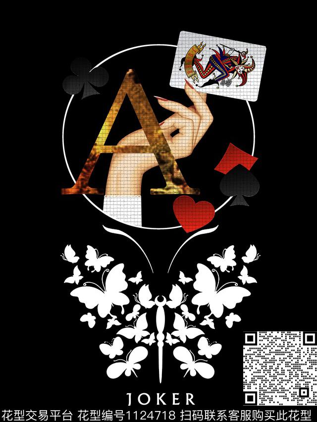 潮牌字母大牌风数码印花华亿平台下载（图片编号: 1124718） - 瓦栏（Walan）