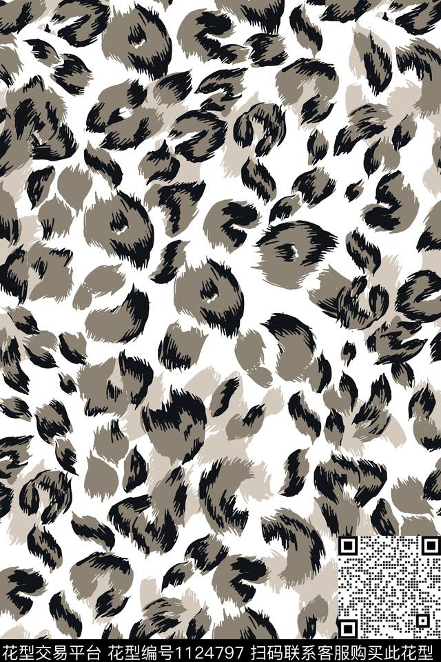 动物纹豹纹迷彩数码印花华亿平台下载（图片编号: 1124797） - 瓦栏（Walan）