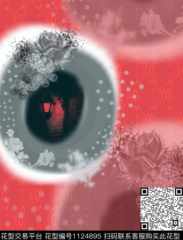 混合拼接几何抽象数码印花华亿平台下载（图片编号: 1124895） - 瓦栏（Walan）