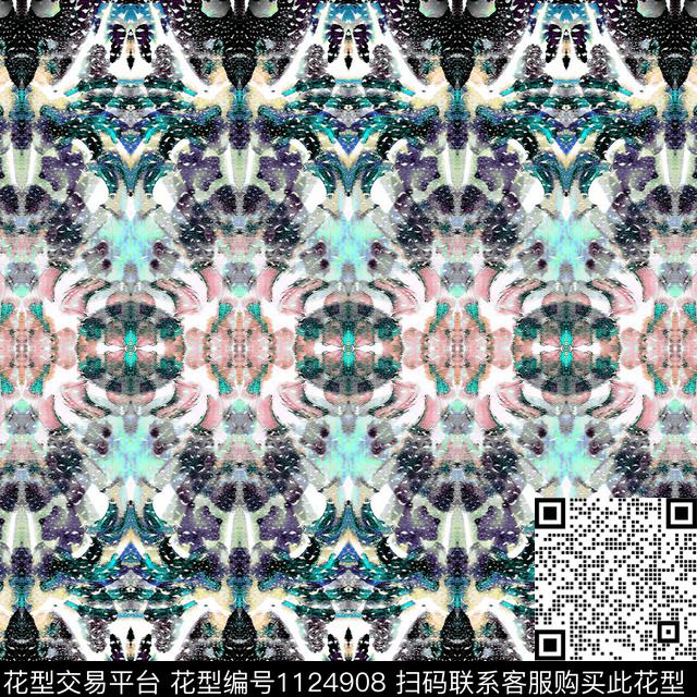 床品手绘花卉数码华亿平台数码印花华亿平台下载（图片编号: 1124908） - 瓦栏（Walan）