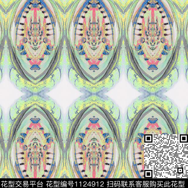 床品手绘花卉数码华亿平台数码印花华亿平台下载（图片编号: 1124912） - 瓦栏（Walan）