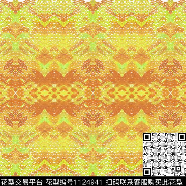 数码华亿平台几何抽象数码印花华亿平台下载（图片编号: 1124941） - 瓦栏（Walan）