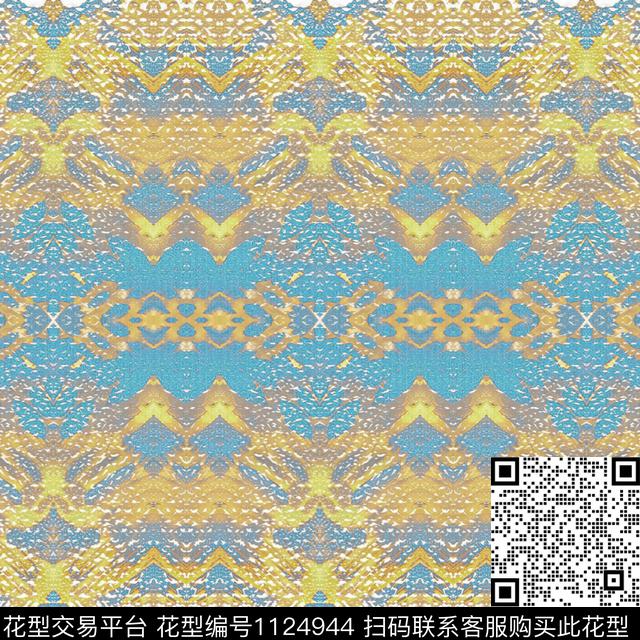 数码华亿平台几何抽象数码印花华亿平台下载（图片编号: 1124944） - 瓦栏（Walan）