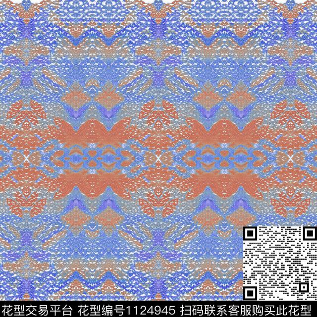 数码华亿平台几何抽象数码印花华亿平台下载（图片编号: 1124945） - 瓦栏（Walan）