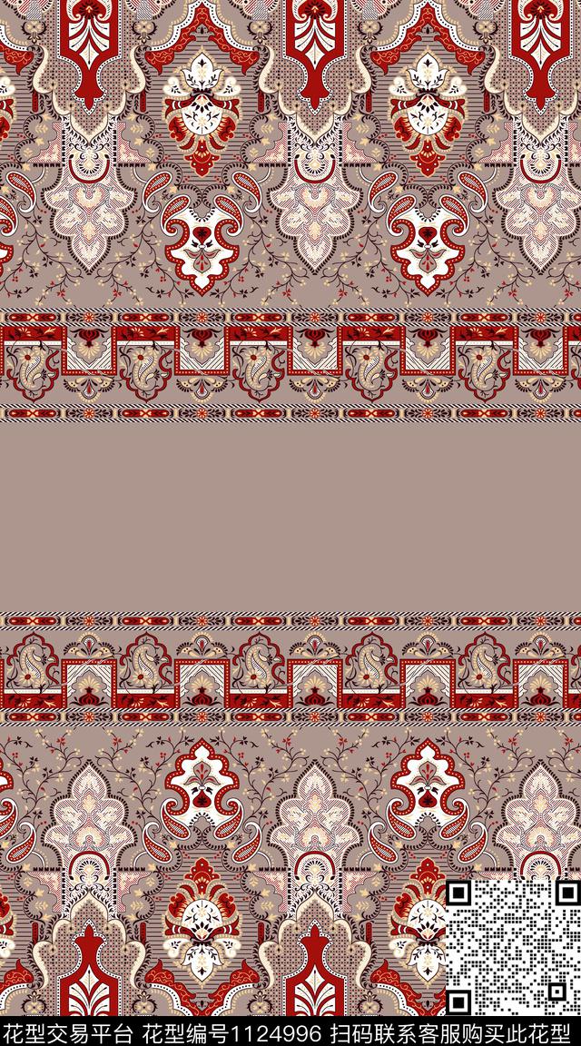 数码华亿平台几何大牌风数码印花华亿平台下载（图片编号: 1124996） - 瓦栏（Walan）