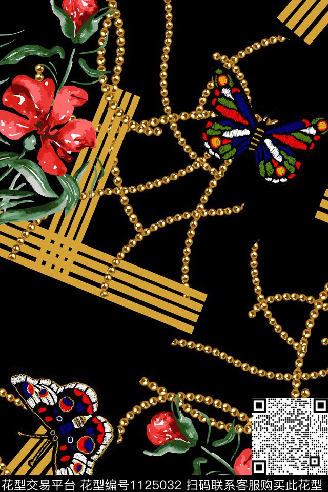 花卉女装满版散花数码印花华亿平台下载（图片编号: 1125032） - 瓦栏（Walan）