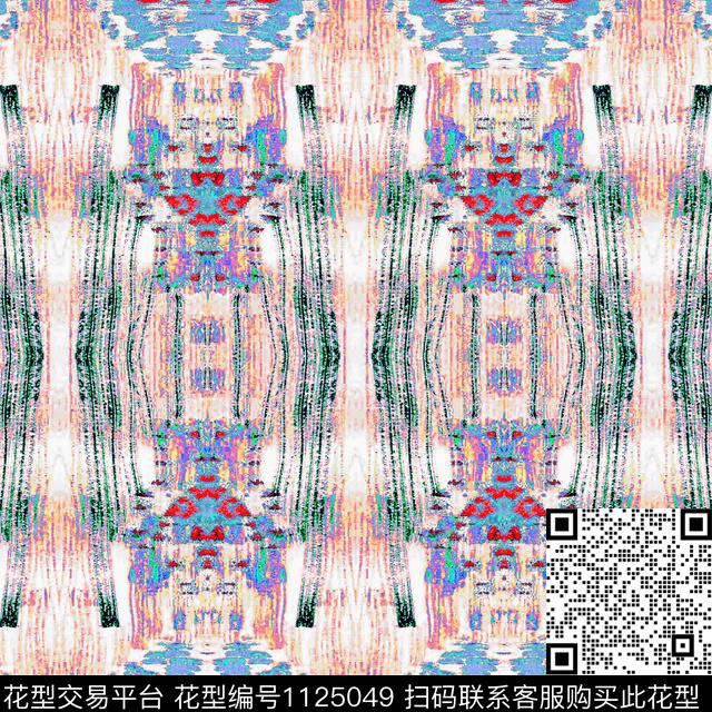 数码华亿平台几何抽象数码印花华亿平台下载（图片编号: 1125049） - 瓦栏（Walan）