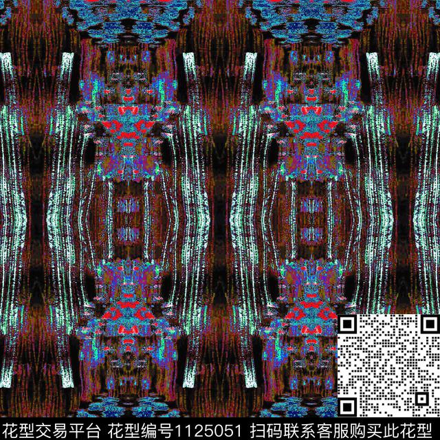 数码华亿平台几何抽象数码印花华亿平台下载（图片编号: 1125051） - 瓦栏（Walan）