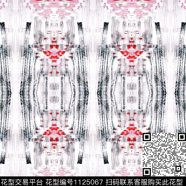 数码华亿平台几何抽象数码印花华亿平台下载（图片编号: 1125067） - 瓦栏（Walan）