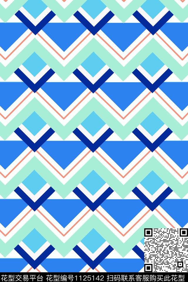 几何数码华亿平台格子数码印花华亿平台下载（图片编号: 1125142） - 瓦栏（Walan）