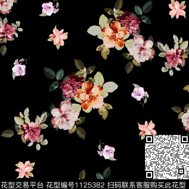 手绘花卉植物素雅传统印花华亿平台下载（图片编号: 1125382） - 瓦栏（Walan）