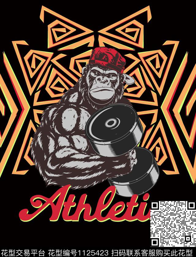 男装胸前独幅数码印花华亿平台下载（图片编号: 1125423） - 瓦栏（Walan）