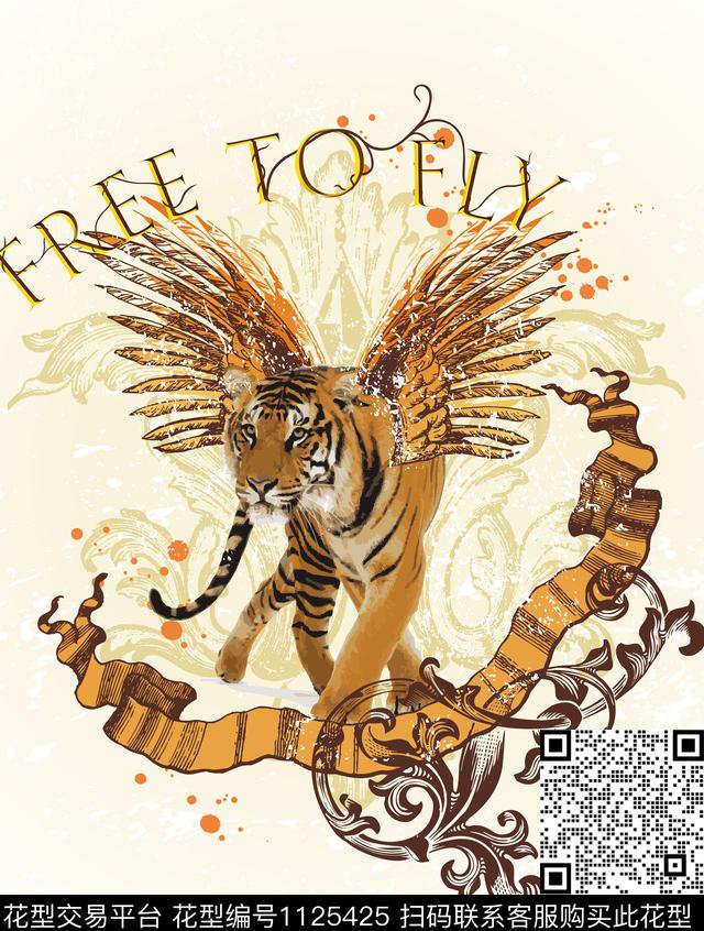 男装胸前独幅数码印花华亿平台下载（图片编号: 1125425） - 瓦栏（Walan）