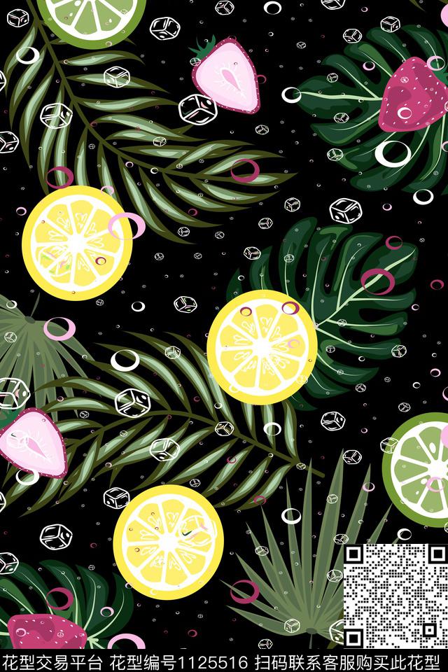 草莓柠檬酸橙数码印花华亿平台下载（图片编号: 1125516） - 瓦栏（Walan）
