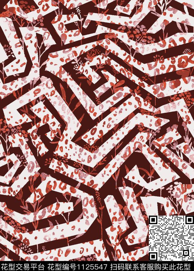 花卉小碎花几何传统印花华亿平台下载（图片编号: 1125547） - 瓦栏（Walan）