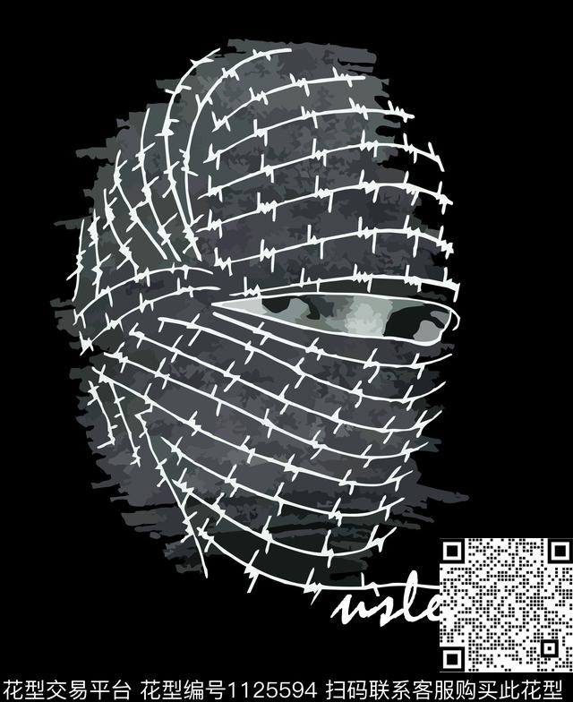 数码华亿平台男装抽象数码印花华亿平台下载（图片编号: 1125594） - 瓦栏（Walan）