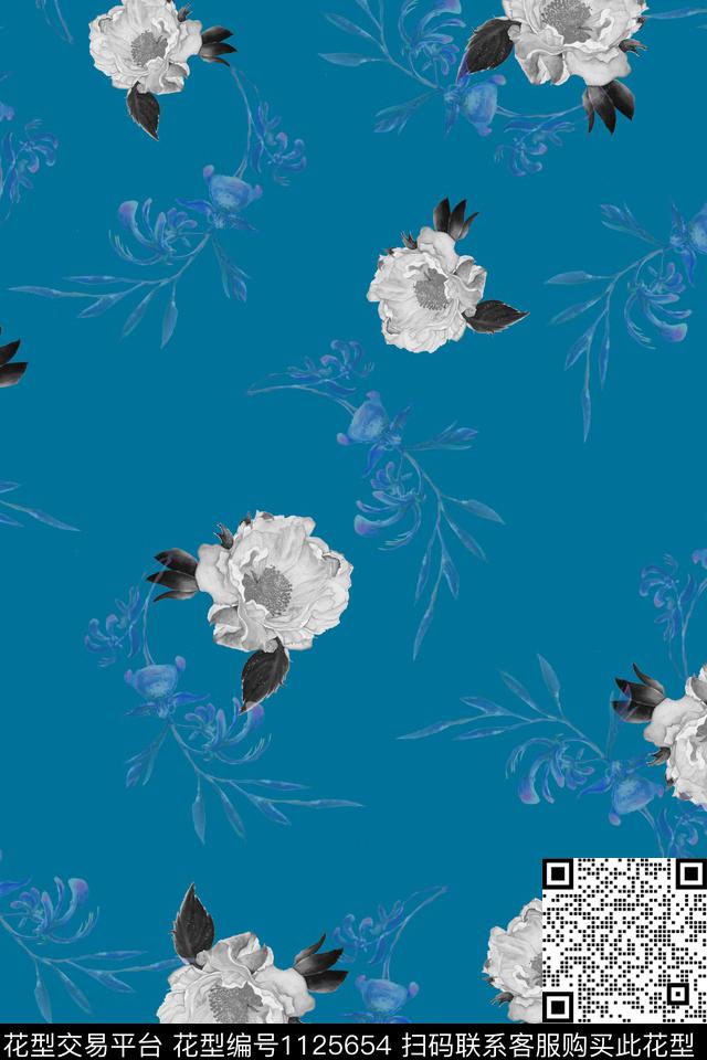 数码华亿平台韩国绿植树叶数码印花华亿平台下载（图片编号: 1125654） - 瓦栏（Walan）