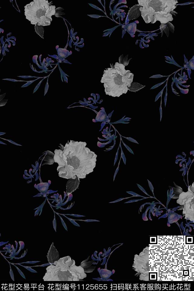 数码华亿平台韩国绿植树叶数码印花华亿平台下载（图片编号: 1125655） - 瓦栏（Walan）