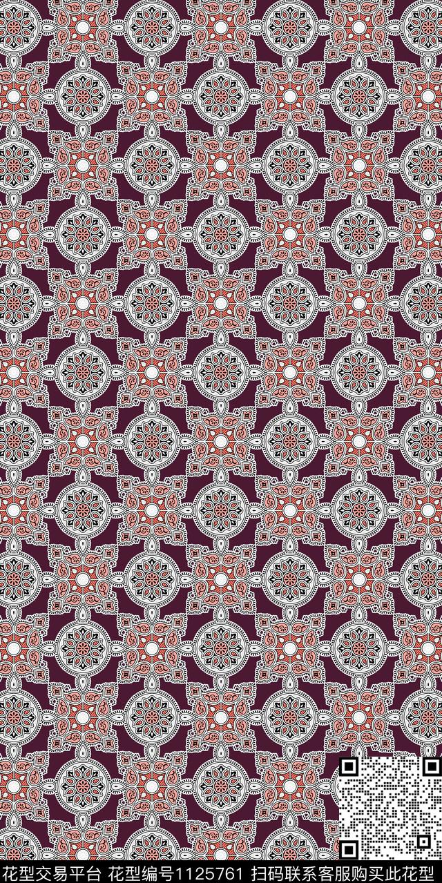 数码华亿平台抽象几何数码印花华亿平台下载（图片编号: 1125761） - 瓦栏（Walan）