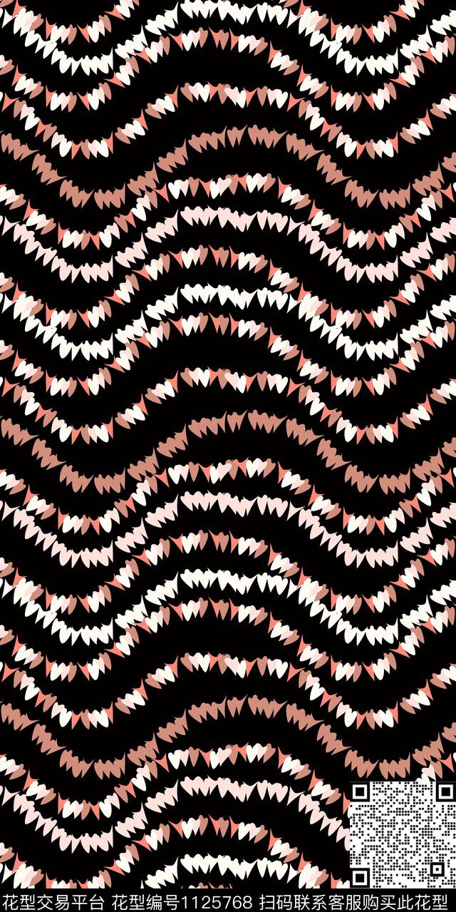 数码华亿平台抽象几何数码印花华亿平台下载（图片编号: 1125768） - 瓦栏（Walan）