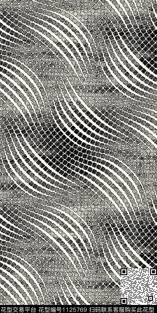 数码华亿平台抽象几何数码印花华亿平台下载（图片编号: 1125769） - 瓦栏（Walan）