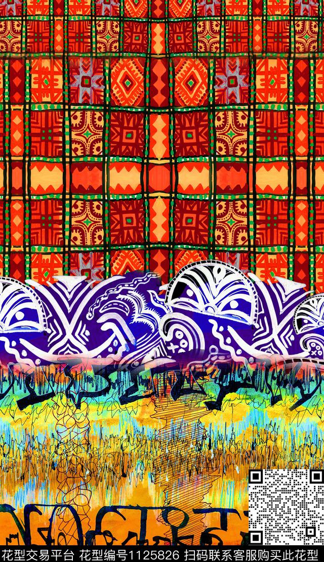 秋冬华亿平台民族风深圳数码印花华亿平台下载（图片编号: 1125826） - 瓦栏（Walan）