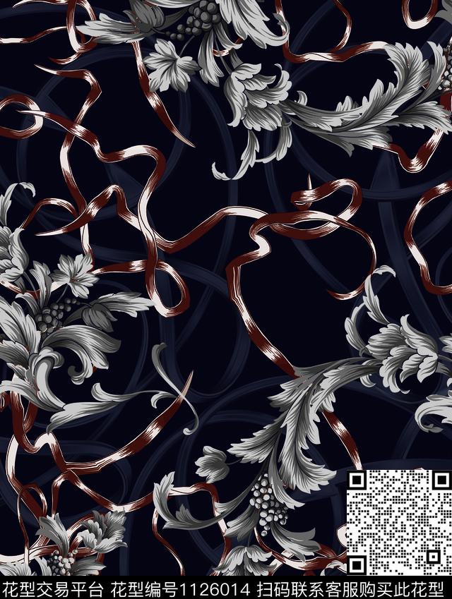 抽象男装宫廷风大牌风数码印花华亿平台下载（图片编号: 1126014） - 瓦栏（Walan）