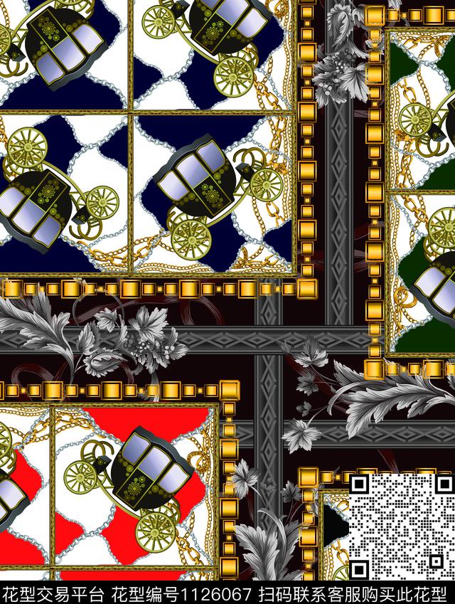 宫廷风大牌风宫廷男装数码印花华亿平台下载（图片编号: 1126067） - 瓦栏（Walan）