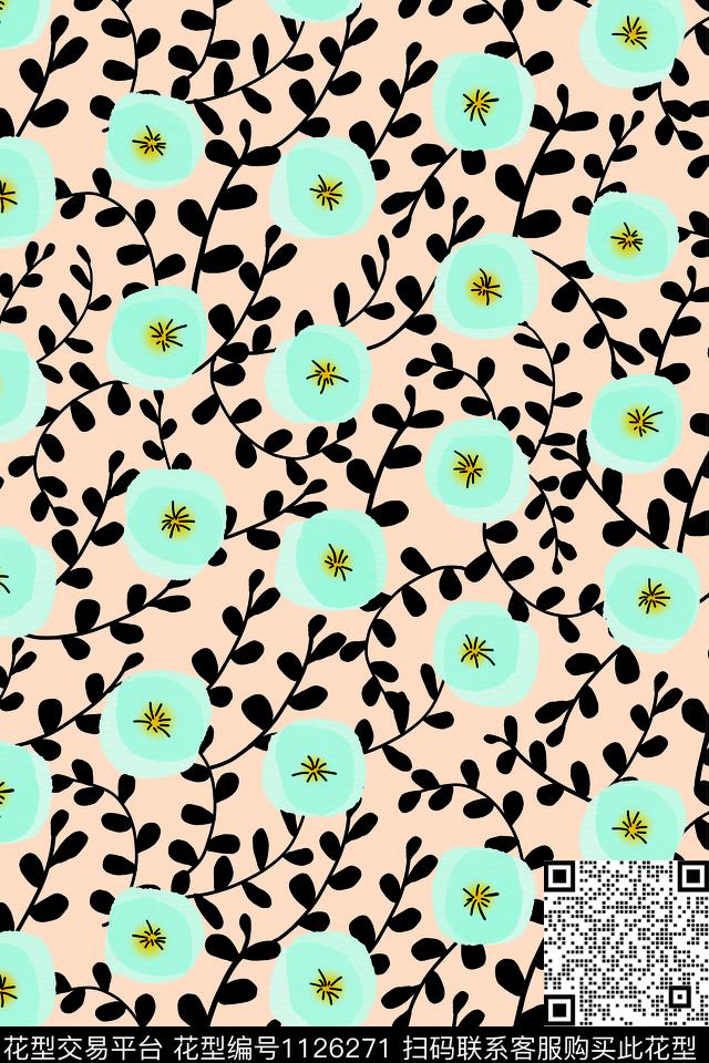 女装花卉大牌风传统印花华亿平台下载（图片编号: 1126271） - 瓦栏（Walan）