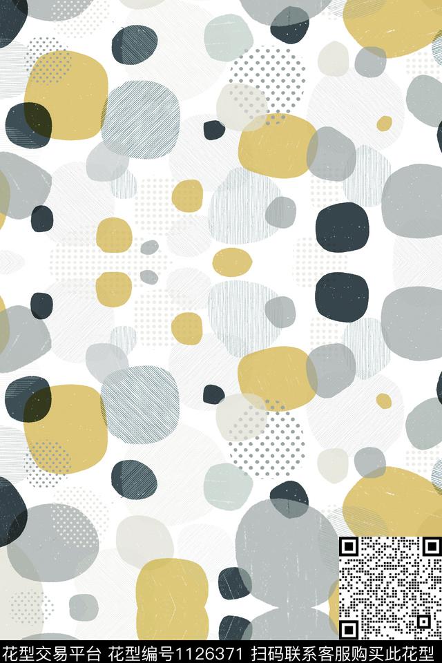 女装棉麻几何数码印花华亿平台下载（图片编号: 1126371） - 瓦栏（Walan）