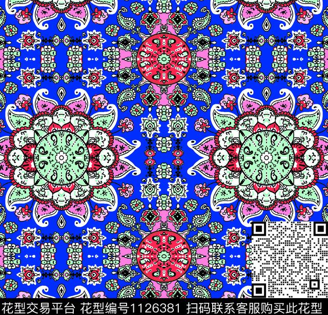 古典花纹女装数码华亿平台数码印花华亿平台下载（图片编号: 1126381） - 瓦栏（Walan）