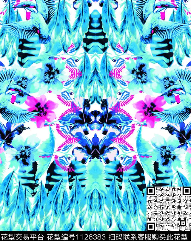 女装数码华亿平台鸟数码印花华亿平台下载（图片编号: 1126383） - 瓦栏（Walan）