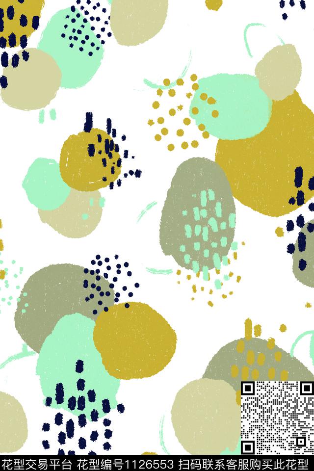 休闲女装涂鸦传统印花华亿平台下载（图片编号: 1126553） - 瓦栏（Walan）