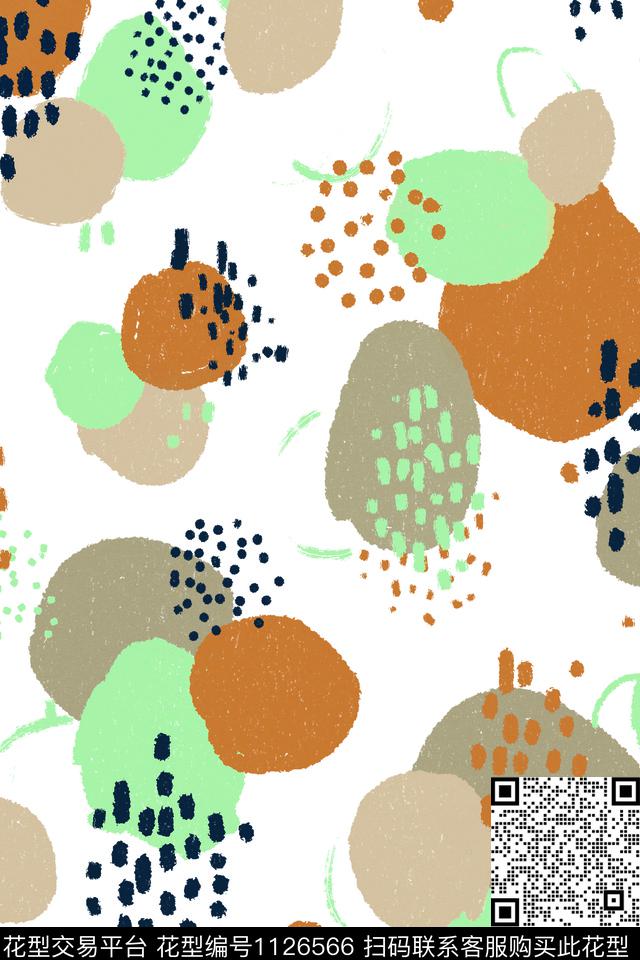 休闲女装涂鸦传统印花华亿平台下载（图片编号: 1126566） - 瓦栏（Walan）