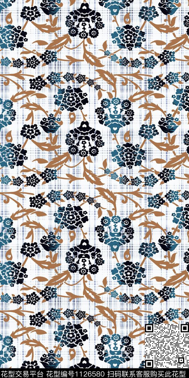 数码华亿平台抽象几何数码印花华亿平台下载（图片编号: 1126580） - 瓦栏（Walan）