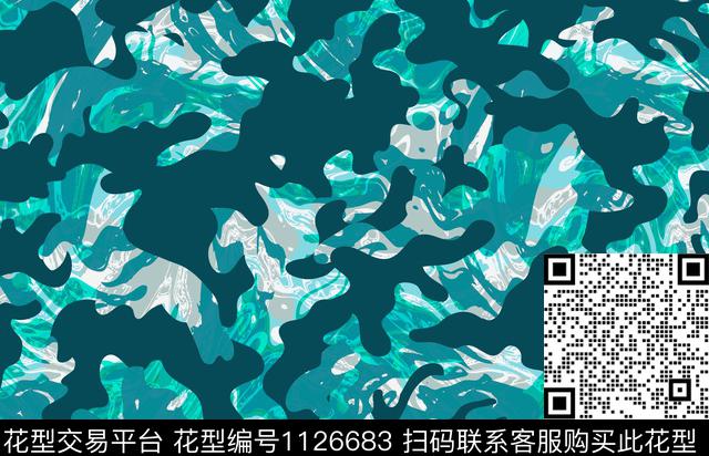 休闲迷彩抽象传统印花华亿平台下载（图片编号: 1126683） - 瓦栏（Walan）
