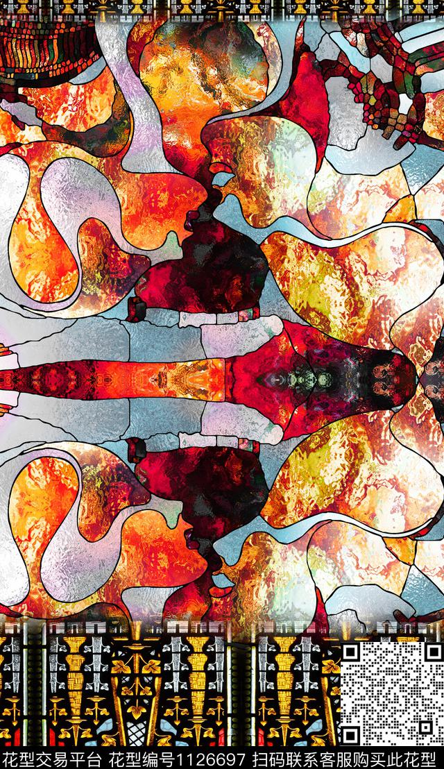 复古民族风深圳数码印花华亿平台下载（图片编号: 1126697） - 瓦栏（Walan）