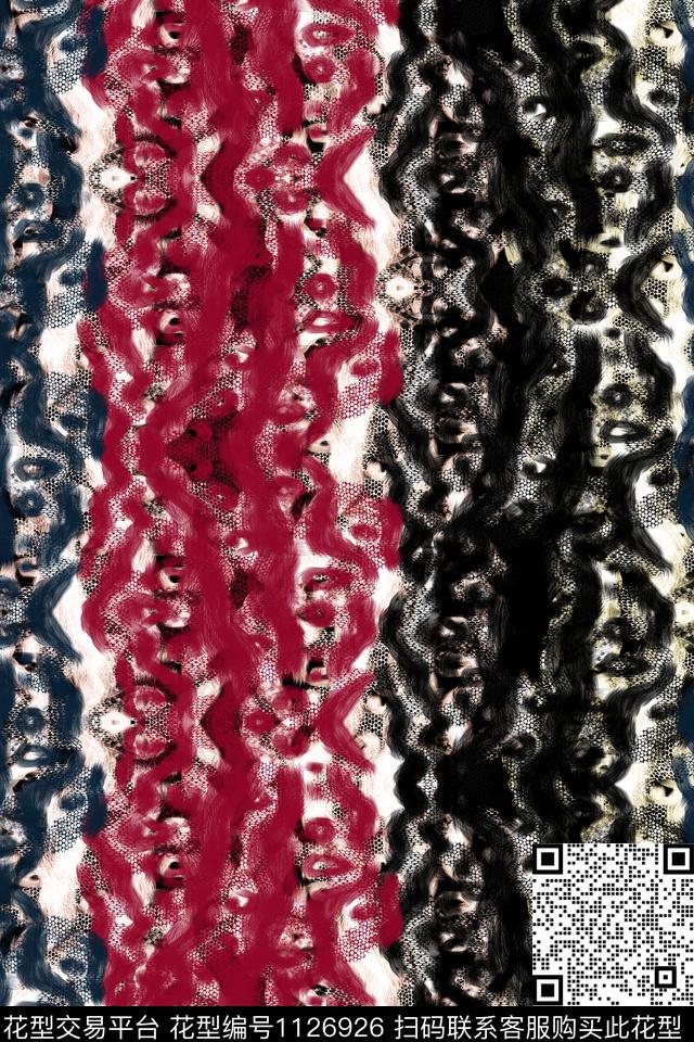 抽象男装纹理传统印花华亿平台下载（图片编号: 1126926） - 瓦栏（Walan）