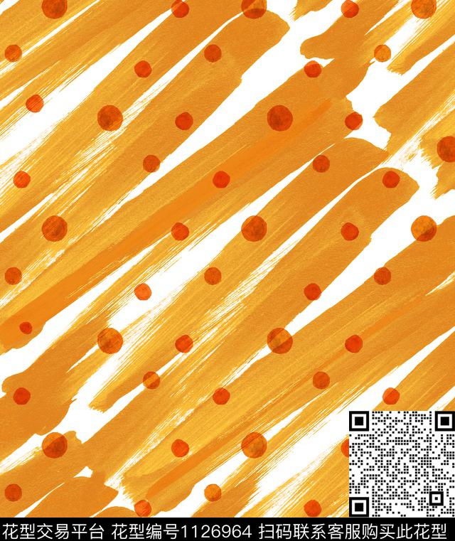 手绘笔触MOSCHINO数码印花华亿平台下载（图片编号: 1126964） - 瓦栏（Walan）