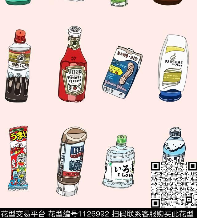 趣味食物零食传统印花华亿平台下载（图片编号: 1126992） - 瓦栏（Walan）