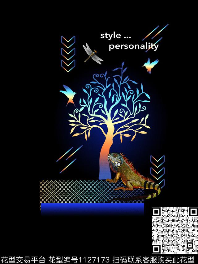 数码华亿平台动物男装数码印花华亿平台下载（图片编号: 1127173） - 瓦栏（Walan）