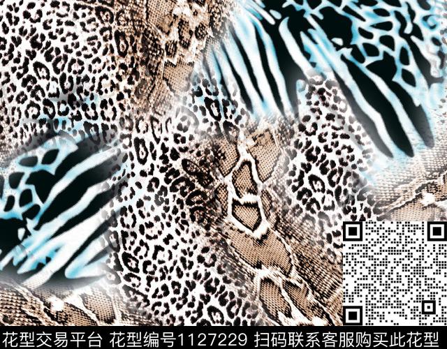 豹纹传统华亿平台大牌风传统印花华亿平台下载（图片编号: 1127229） - 瓦栏（Walan）