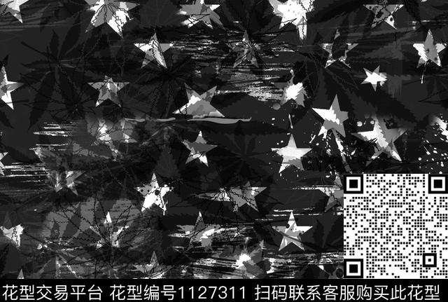 卡通动物潮牌简约数码印花华亿平台下载（图片编号: 1127311） - 瓦栏（Walan）