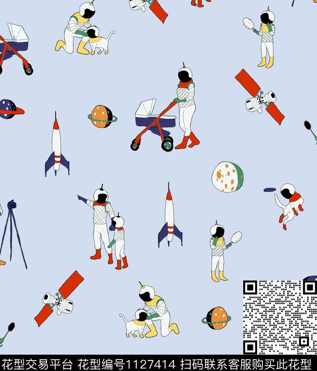 小碎花星空粉红数码印花华亿平台下载（图片编号: 1127414） - 瓦栏（Walan）