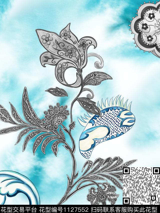 佩斯利大牌风流行趋势传统印花华亿平台下载（图片编号: 1127552） - 瓦栏（Walan）