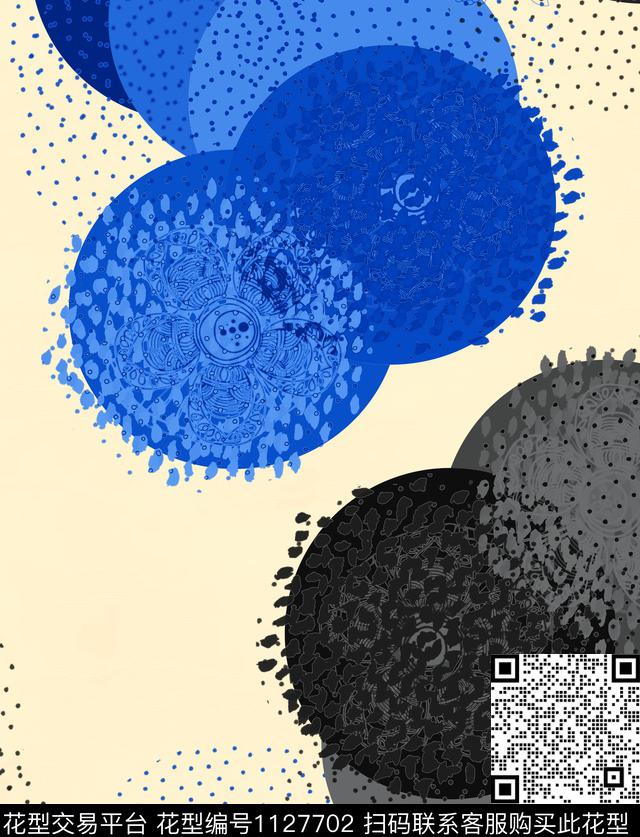 抽象混合拼接几何数码印花华亿平台下载（图片编号: 1127702） - 瓦栏（Walan）