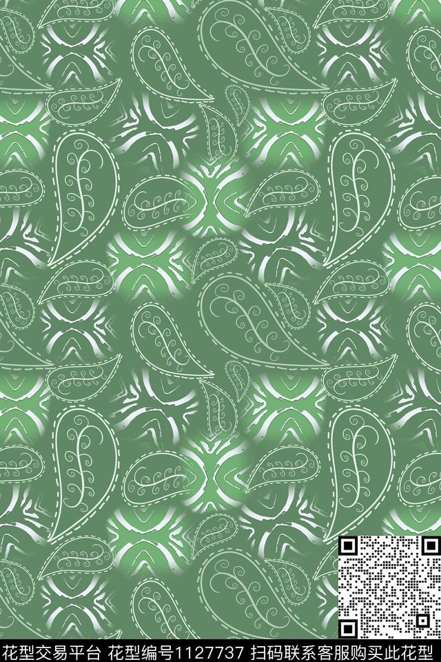抽象佩斯利图案佩斯利传统印花华亿平台下载（图片编号: 1127737） - 瓦栏（Walan）