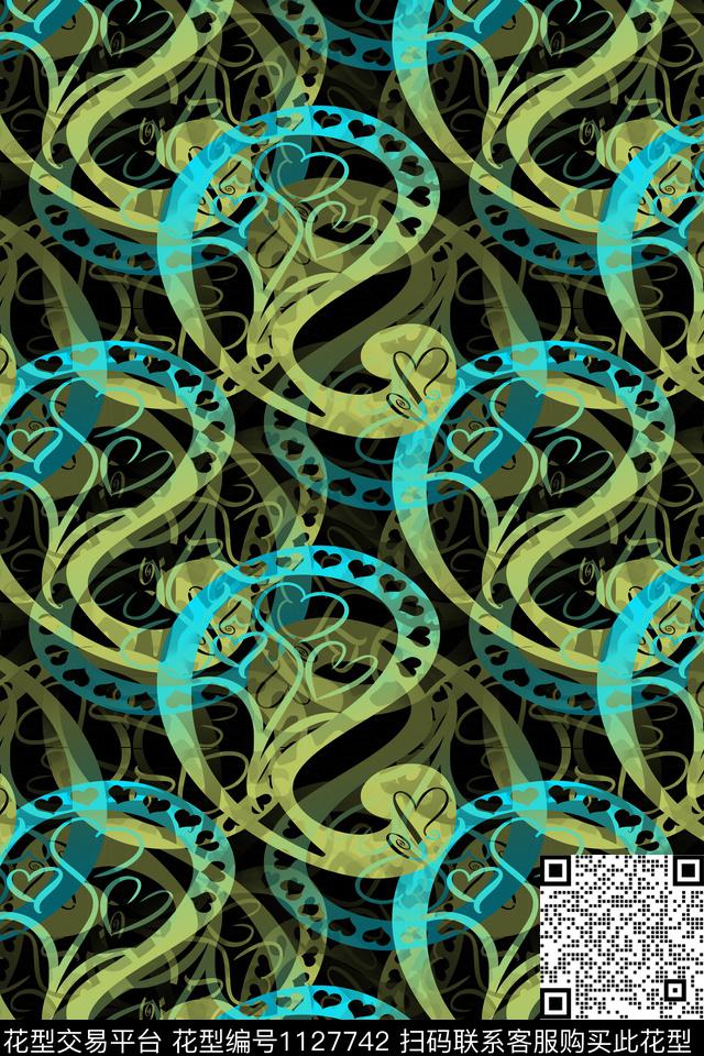 佩斯利图案佩斯利渐变色彩数码印花华亿平台下载（图片编号: 1127742） - 瓦栏（Walan）